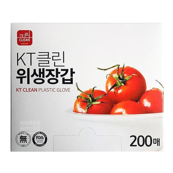 KT 클린 위생장갑 200매 비닐장갑 음식물 무침